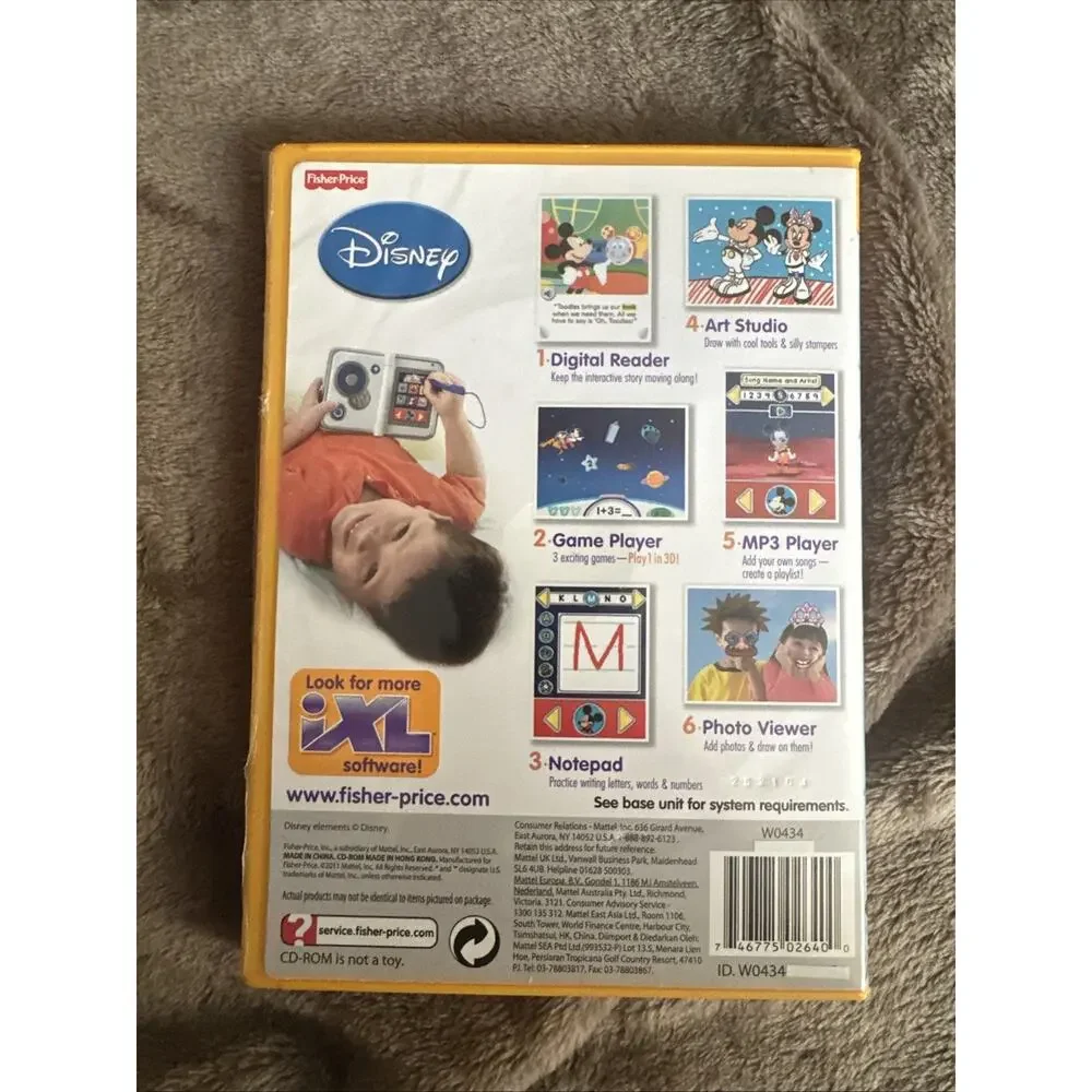 Fisher Price iXL Learning System Software Mickey Mouse Clubhouse 3D Ages 3-7